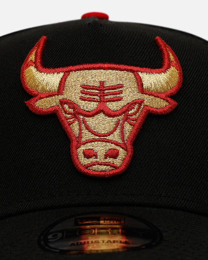New Era Chicago Bulls 'Longevity' 9FORTY A-Frame Snapback Black/Red