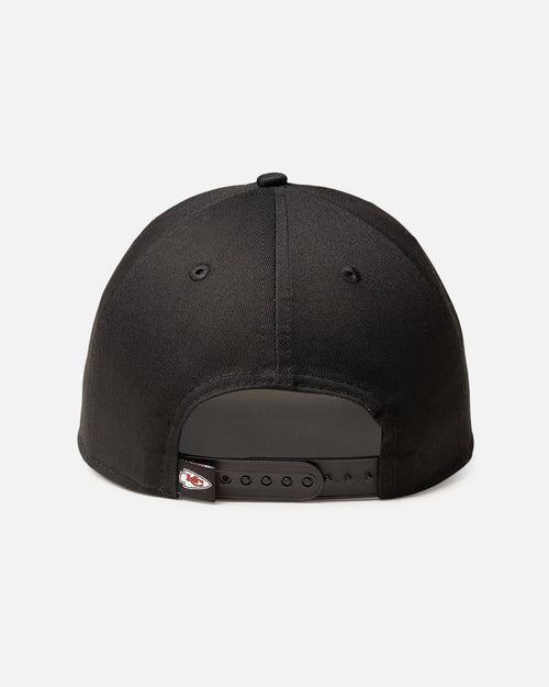 New Era Kansas City Chiefs 'Upside Down Logo' 9FORTY A-Frame Snapback Black/Official Team Color