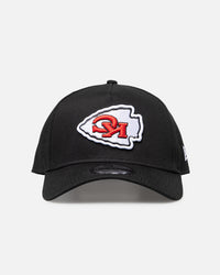 New Era Kansas City Chiefs 'Upside Down Logo' 9FORTY A-Frame Snapback Black/Official Team Color