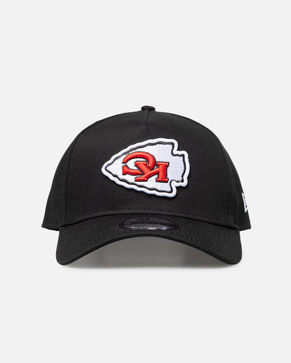New Era Kansas City Chiefs 'Upside Down Logo' 9FORTY A-Frame Snapback Black/Official Team Color