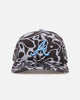 New Era Atlanta Braves 'Brushed Cotton' 19TWENTY Strapback Black/Light Blue