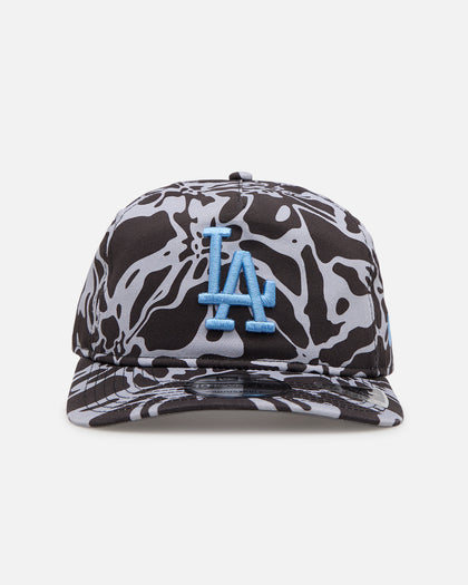 New Era Los Angeles Dodgers 'Brushed Cotton' 19TWENTY Strapback Black/Light Blue
