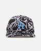 New Era Los Angeles Dodgers 'Brushed Cotton' 19TWENTY Strapback Black/Light Blue
