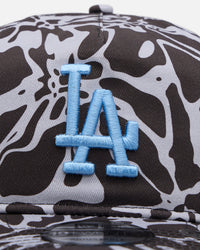New Era Los Angeles Dodgers 'Brushed Cotton' 19TWENTY Strapback Black/Light Blue