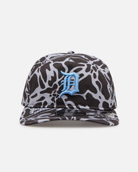 New Era Detroit Tigers 'Brushed Cotton' 19TWENTY Strapback Black/Light Blue