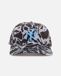 New Era New York Yankees 'Brushed Cotton' 19TWENTY Strapback Black/Light Blue