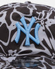 New Era New York Yankees 'Brushed Cotton' 19TWENTY Strapback Black/Light Blue