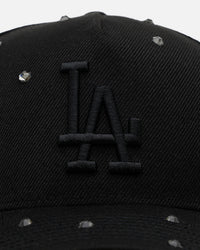 New Era Los Angeles Dodgers 'All Black Embellishment' 9FORTY A-Frame Snapback Black/Black
