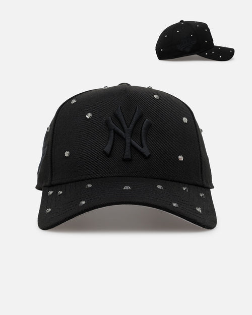 New Era New York Yankees 'All Black Embellishment' 9FORTY A-Frame Snapback Black/Black