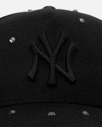 New Era New York Yankees 'All Black Embellishment' 9FORTY A-Frame Snapback Black/Black