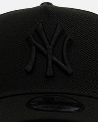 New Era New York Yankees 'Easy Black' 9FORTY A-Frame Snapback Black/Black