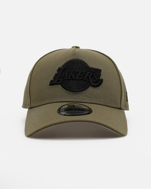New Era Los Angeles Lakers 'Easy Olive' 9FORTY A-Frame Snapback Olive