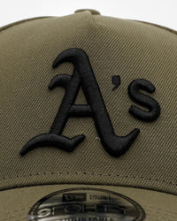 New Era Oakland Athletics 'Easy Olive' 9FORTY A-Frame Snapback Olive