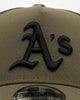 New Era Oakland Athletics 'Easy Olive' 9FORTY A-Frame Snapback Olive