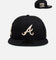 New Era Atlanta Braves 'Wool' 59FIFTY Fitted Black
