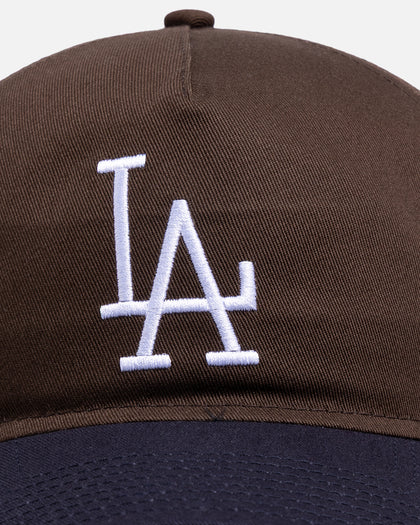 New Era Los Angeles Dodgers 'Walnut Navy' 9FORTY A-Frame Snapback Brown/Blue