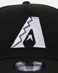 New Era Arizona Diamondbacks 'Black' 9FORTY A-Frame Snapback Black/White