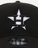 New Era Houston Astros 'Black' 9FORTY A-Frame Snapback Black/White