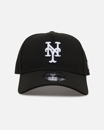New Era New York Mets 'Black' 9FORTY A-Frame Snapback Black/White