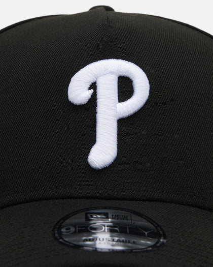 New Era Philadelphia Phillies 'Black' 9FORTY A-Frame Snapback Black/White
