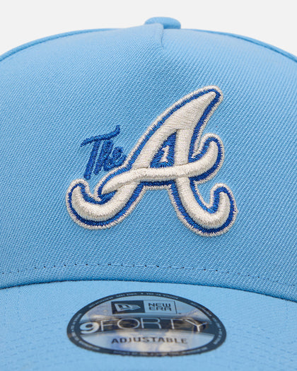 New Era Atlanta Braves 'Black Sky Blue' 9FORTY A-Frame Snapback Sky Blue