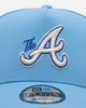 New Era Atlanta Braves 'Black Sky Blue' 9FORTY A-Frame Snapback Sky Blue