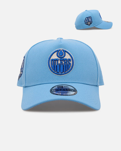 New Era Edmonton Oilers 'Black Sky Blue' 9FORTY A-Frame Snapback Sky Blue