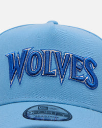 New Era Minnesota Timberwolves 'Black Sky Blue' 9FORTY A-Frame Snapback Sky Blue