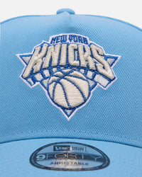 New Era New York Knicks 'Black Sky Blue' 9FORTY A-Frame Snapback Sky Blue