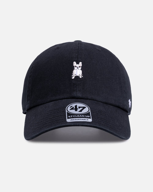 47 Brand French Bulldog 'Dog Collection' 47 Clean Up Strapback Black