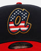 New Era Atlanta Braves 'Forth Of July' 9FORTY A-Frame Snapback Navy/Red