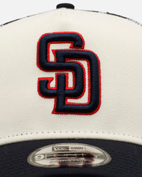 New Era San Diego Padres  'Forth Of July' 9FORTY A-Frame Snapback Chrome/Navy