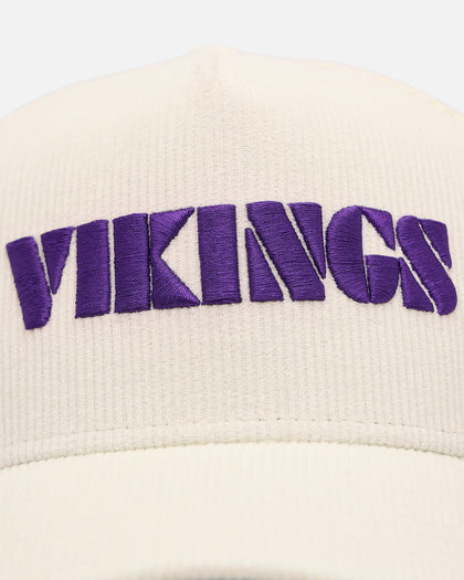 New Era Minnesota Vikings 'NFL Kickoff Cord' 9FORTY A-Frame Snapback Official Team Color