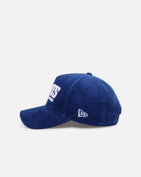 New Era New York Giants 'NFL Kickoff Cord' 9FORTY A-Frame Snapback Official Team Color