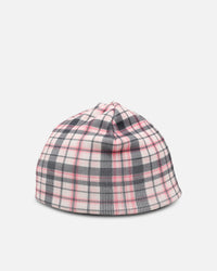 Loiter Ribbed Skully Pink Plaid