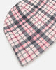 Loiter Ribbed Skully Pink Plaid