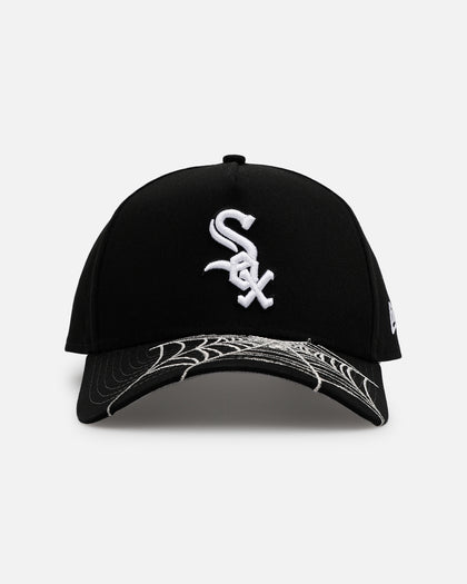 New Era Chicago White Sox 'Spider Web Visor' 9FORTY A-Frame Snapback Black