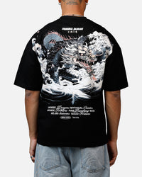 Criminal Damage Dragon Wave T-Shirt Black