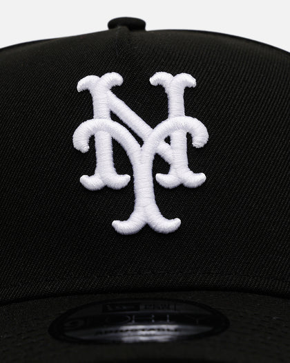 New Era New York Mets 'Black And White' 9FORTY A-Frame Snapback Black/White