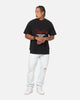 Saint Morta Regal Scripture Boxy T-Shirt Black Acidwash