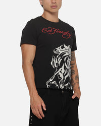 Ed Hardy Stallion T-Shirt Black