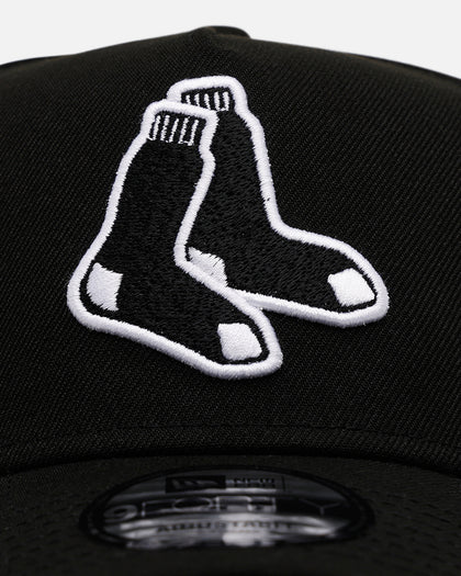 New Era Boston Red Sox 'Black And White' 9FORTY A-Frame Snapback Black/White