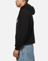 S Double Brush Pullover Hoodie Black