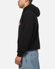 S Double Brush Pullover Hoodie Black