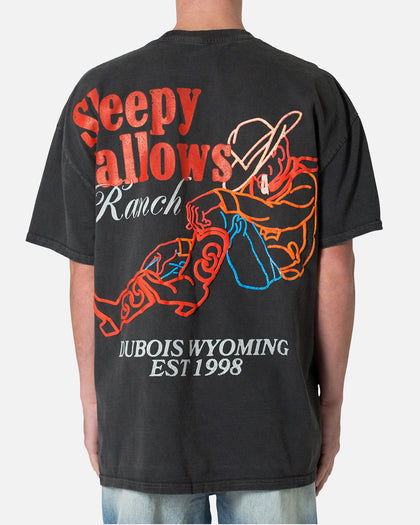 MNML Neon Cowboy T-Shirt Washed Black