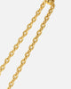 Saint Morta Onyx Round Pendant Chain Gold