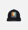 American Needle Twill Valin Patch Trucker Snapback White/Black
