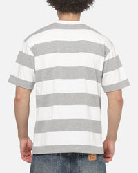 Carre Shoegaze Stripe T-Shirt Grey Marle