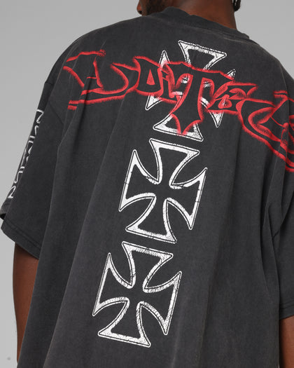 Loiter Hardcore Premium T-Shirt Washed Black
