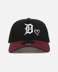 New Era Detroit Tigers 'Burgundy Hearts' 9FORTY A-Frame Snapback Black/Maroon